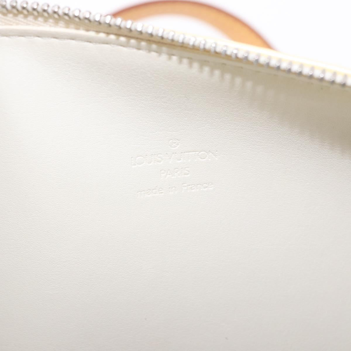 LOUIS VUITTON Monogram Vernis Bedford Hand Bag Perle M91006 LV Auth am11790V