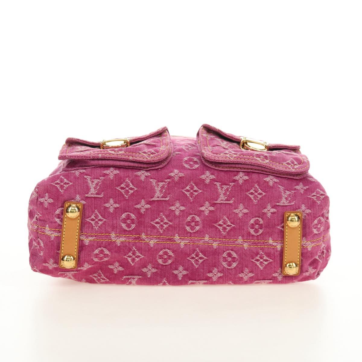 LOUIS VUITTON Monogram Denim Buggy GM Shoulder Bag Pink M95210 Auth am11791SAV