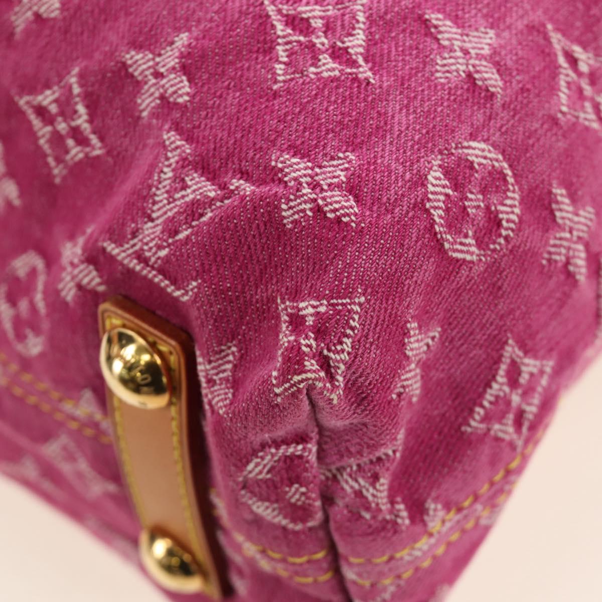 LOUIS VUITTON Monogram Denim Buggy GM Shoulder Bag Pink M95210 Auth am11791SAV