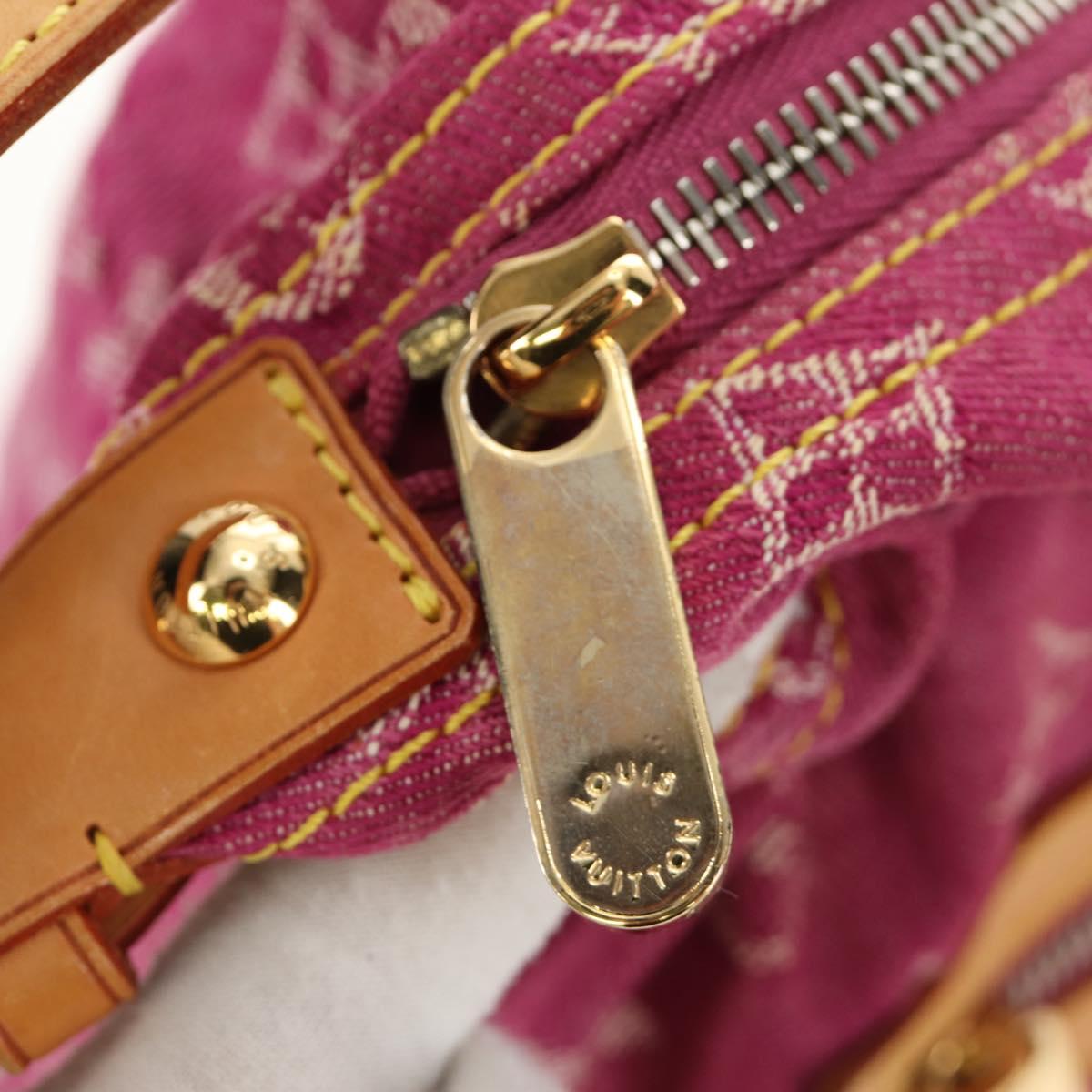 LOUIS VUITTON Monogram Denim Buggy GM Shoulder Bag Pink M95210 Auth am11791SAV