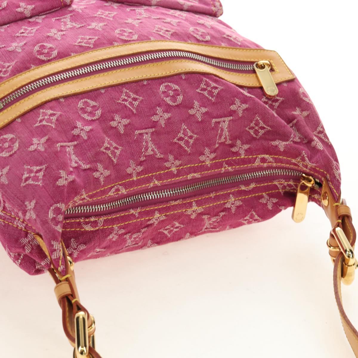 LOUIS VUITTON Monogram Denim Buggy GM Shoulder Bag Pink M95210 Auth am11791SAV
