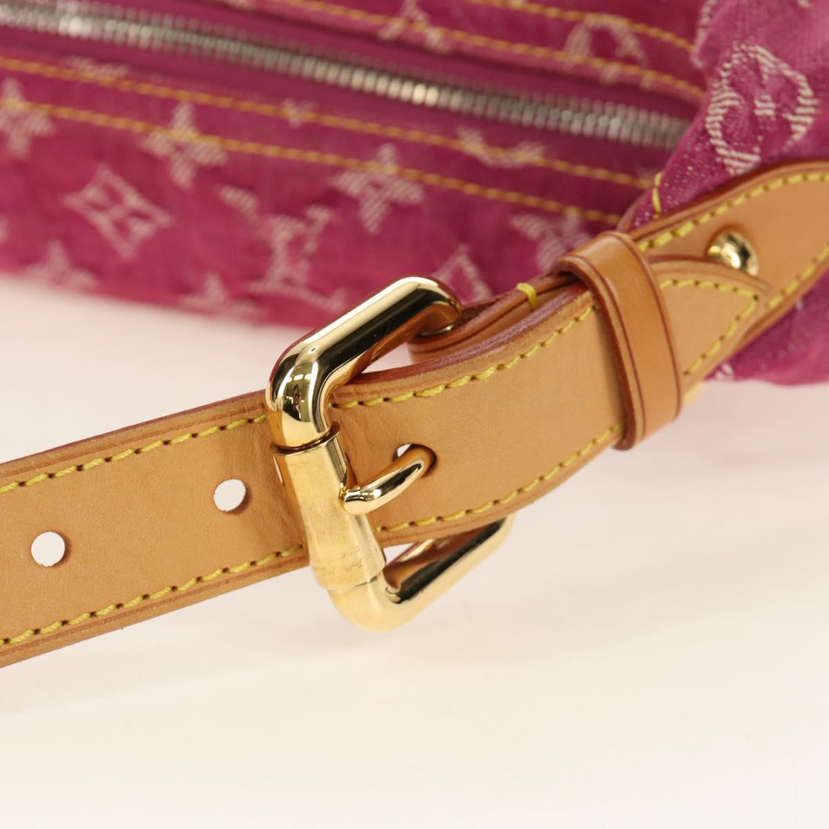 LOUIS VUITTON Monogram Denim Buggy GM Shoulder Bag Pink M95210 Auth am11791SAV