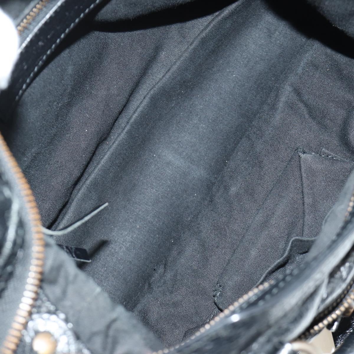 BALENCIAGA The Town Hand Bag Leather 2way Black 240579 Auth am11800SAM