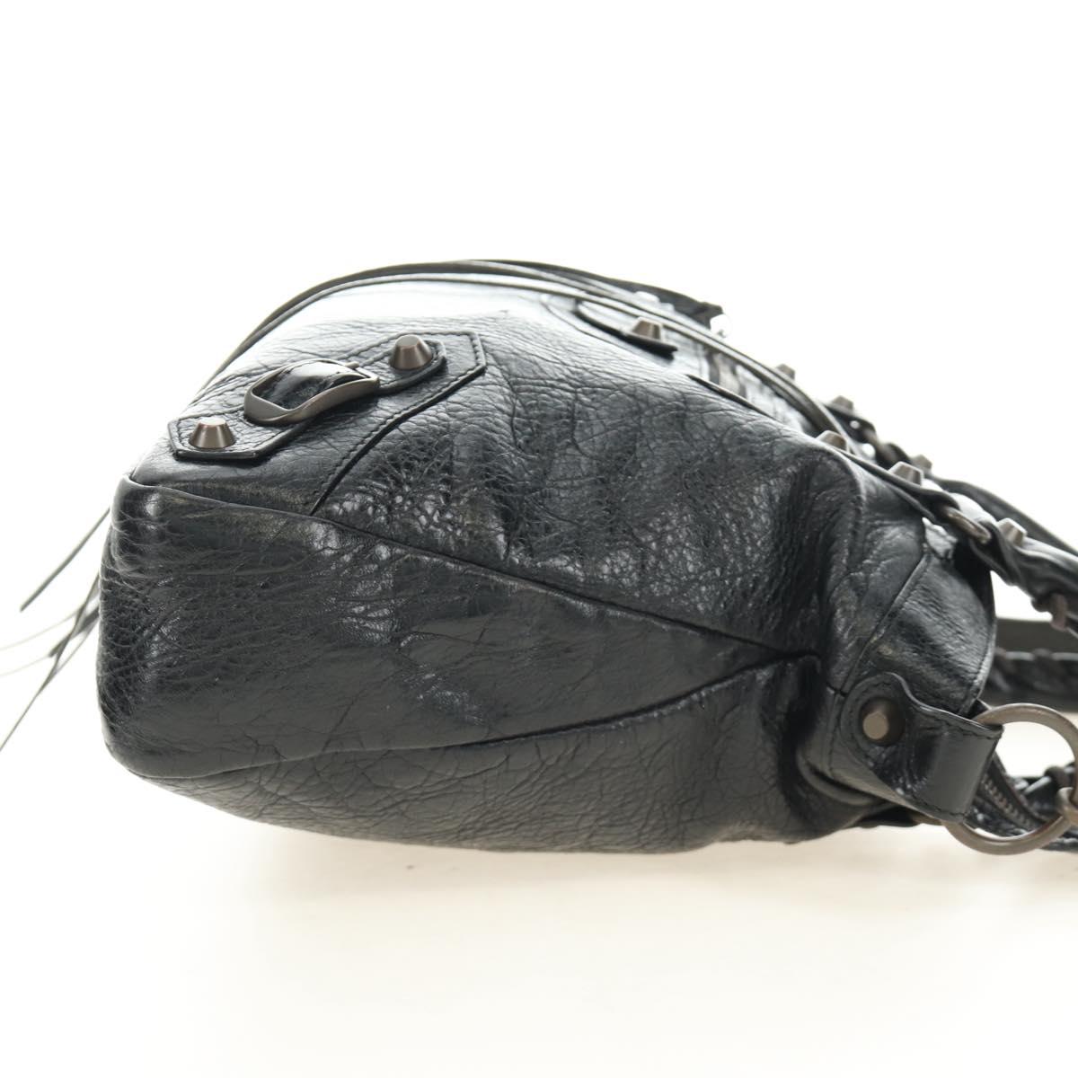 BALENCIAGA The Town Hand Bag Leather 2way Black 240579 Auth am11800SAM