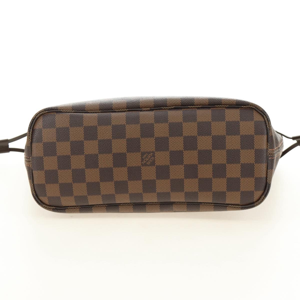 LOUIS VUITTON Damier Ebene Neverfull PM Tote Bag N51109 LV Auth am11810SAV