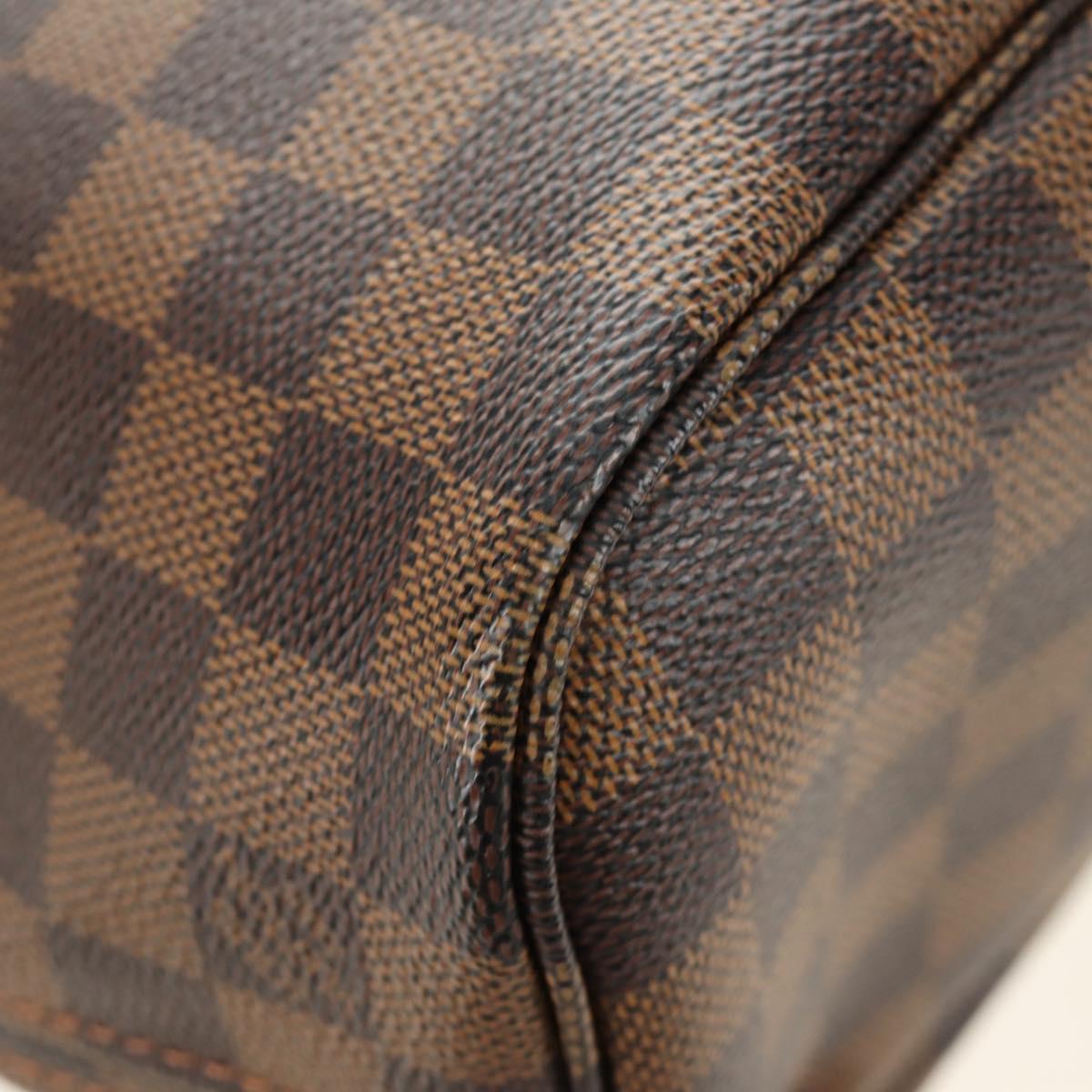 LOUIS VUITTON Damier Ebene Neverfull PM Tote Bag N51109 LV Auth am11810SAV