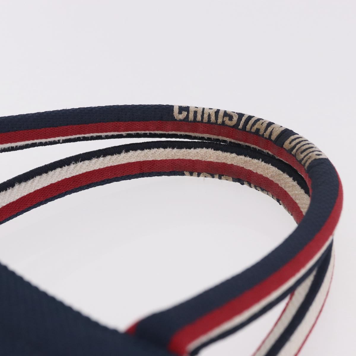 Christian Dior Alps Star Book Tote MM Tote Bag Canvas Navy Auth am11812M