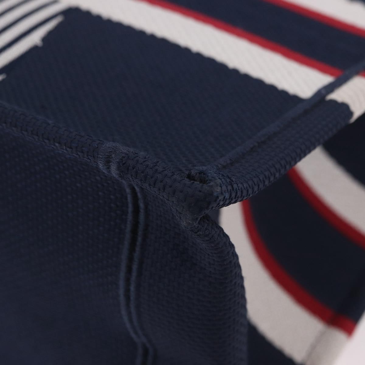 Christian Dior Alps Star Book Tote MM Tote Bag Canvas Navy Auth am11812M