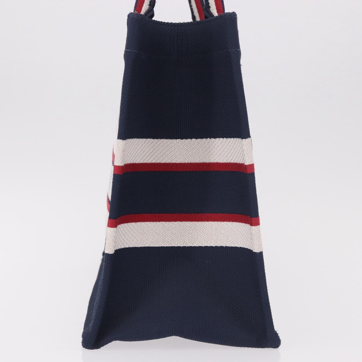 Christian Dior Alps Star Book Tote MM Tote Bag Canvas Navy Auth am11812M