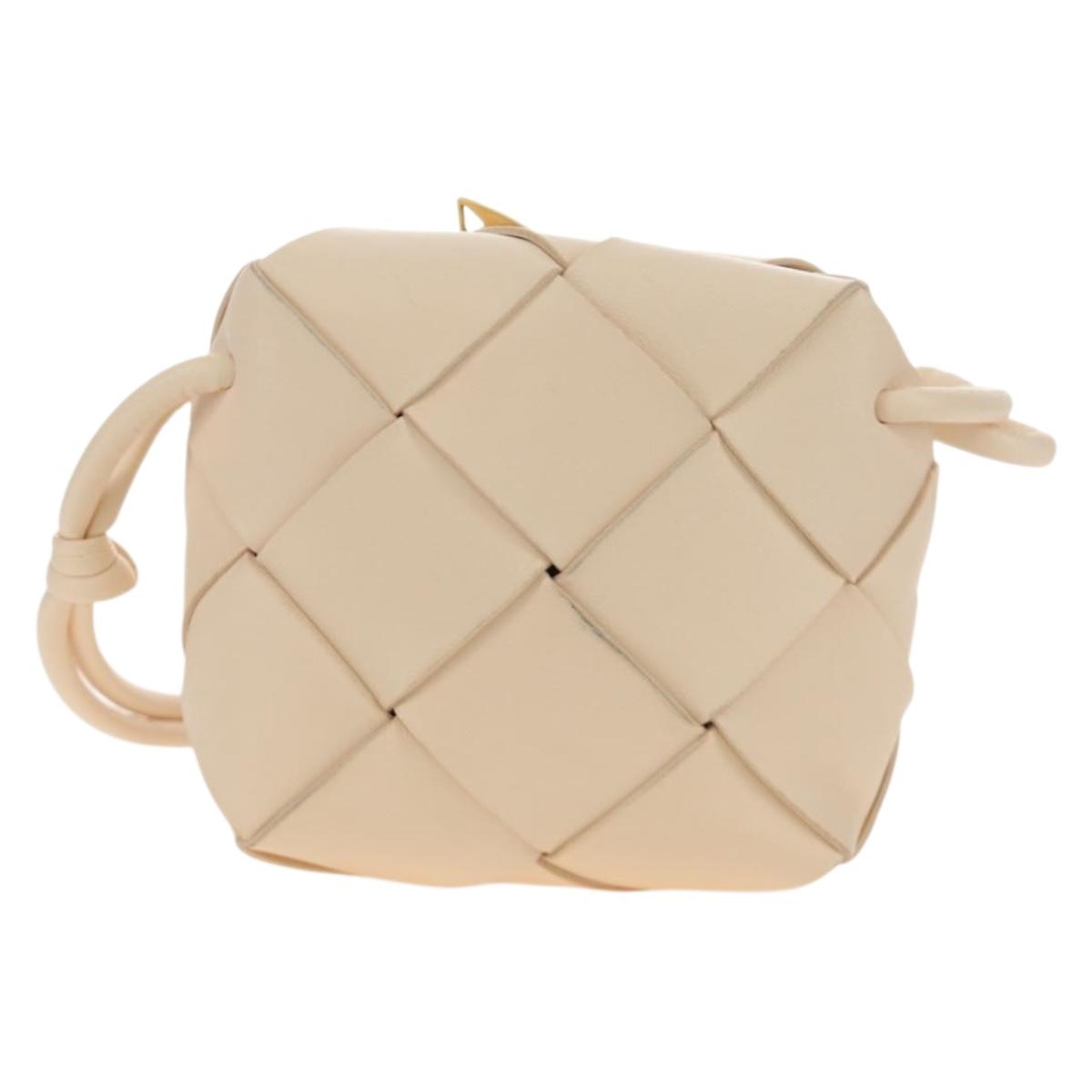 BOTTEGA VENETA MAXI INTRECCIATO Mini Cassette Camera Bag Leather Auth am11819V