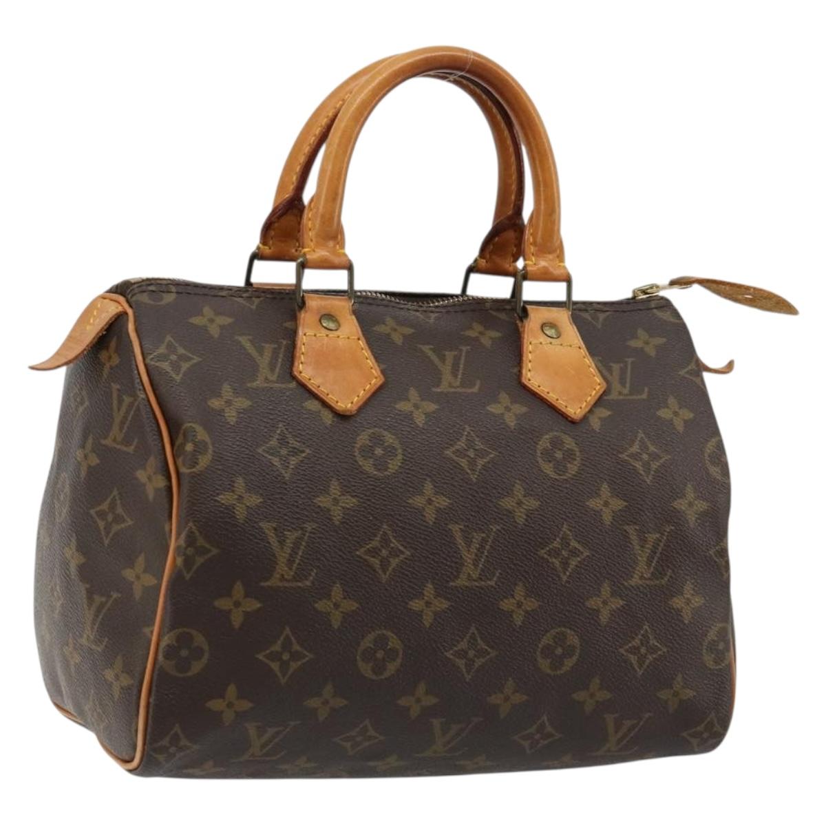LOUIS VUITTON Monogram Speedy 25 Hand Bag M41528 LV Auth am11822V