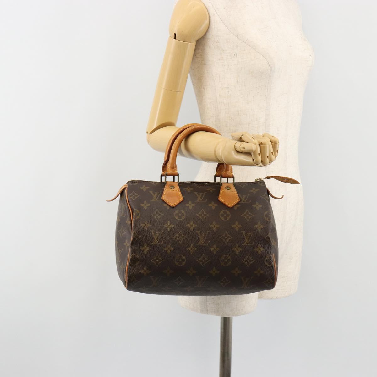 LOUIS VUITTON Monogram Speedy 25 Hand Bag M41528 LV Auth am11822V