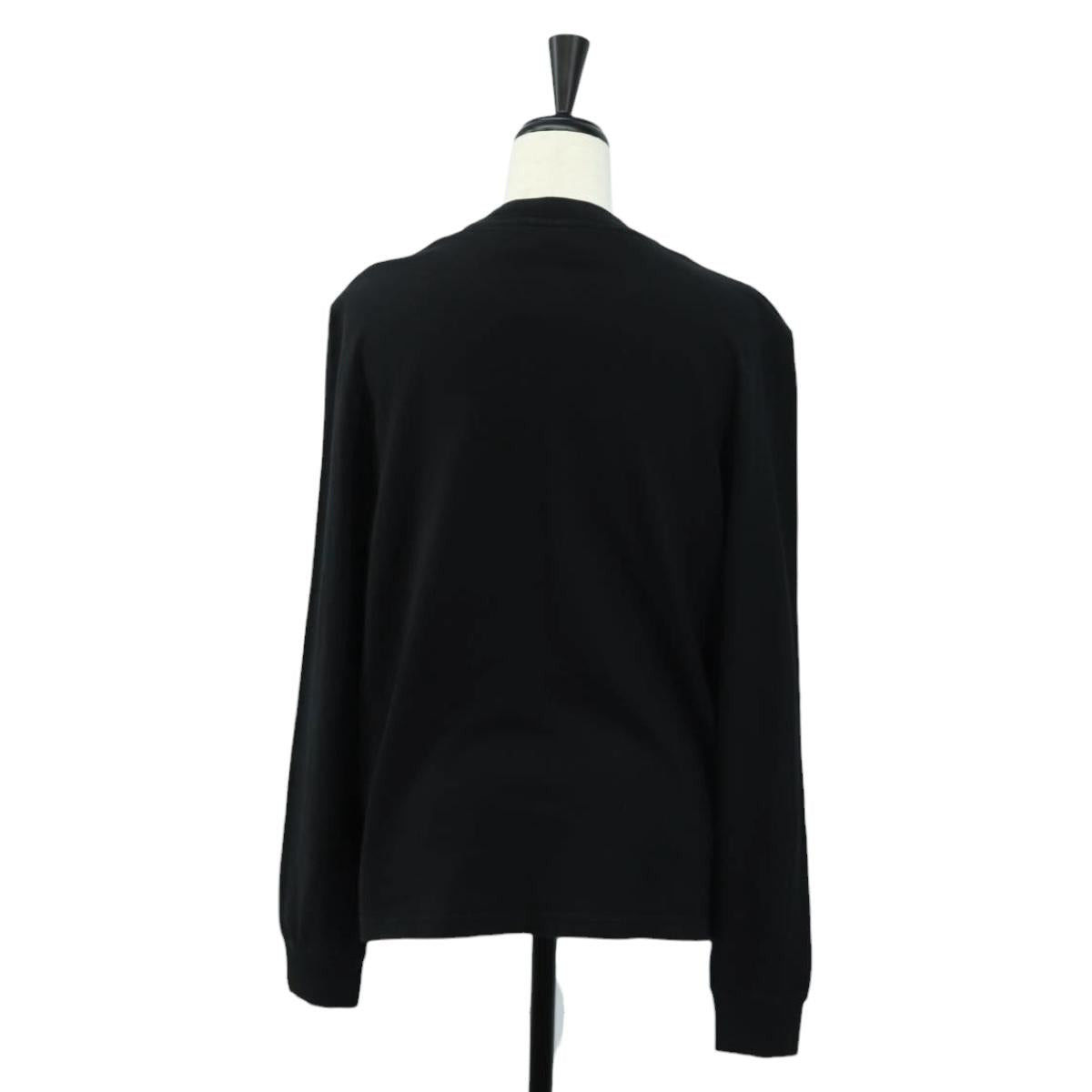CHANEL CC Camellia Sequin Cut And Sew Shirt Cotton S Black CC Auth am11841M