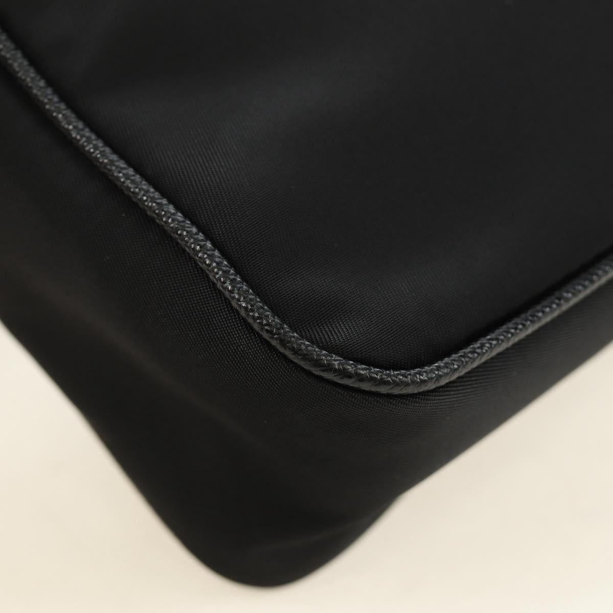 PRADA Shoulder Bag Nylon Black Silver 2VH112 Auth am11844SM