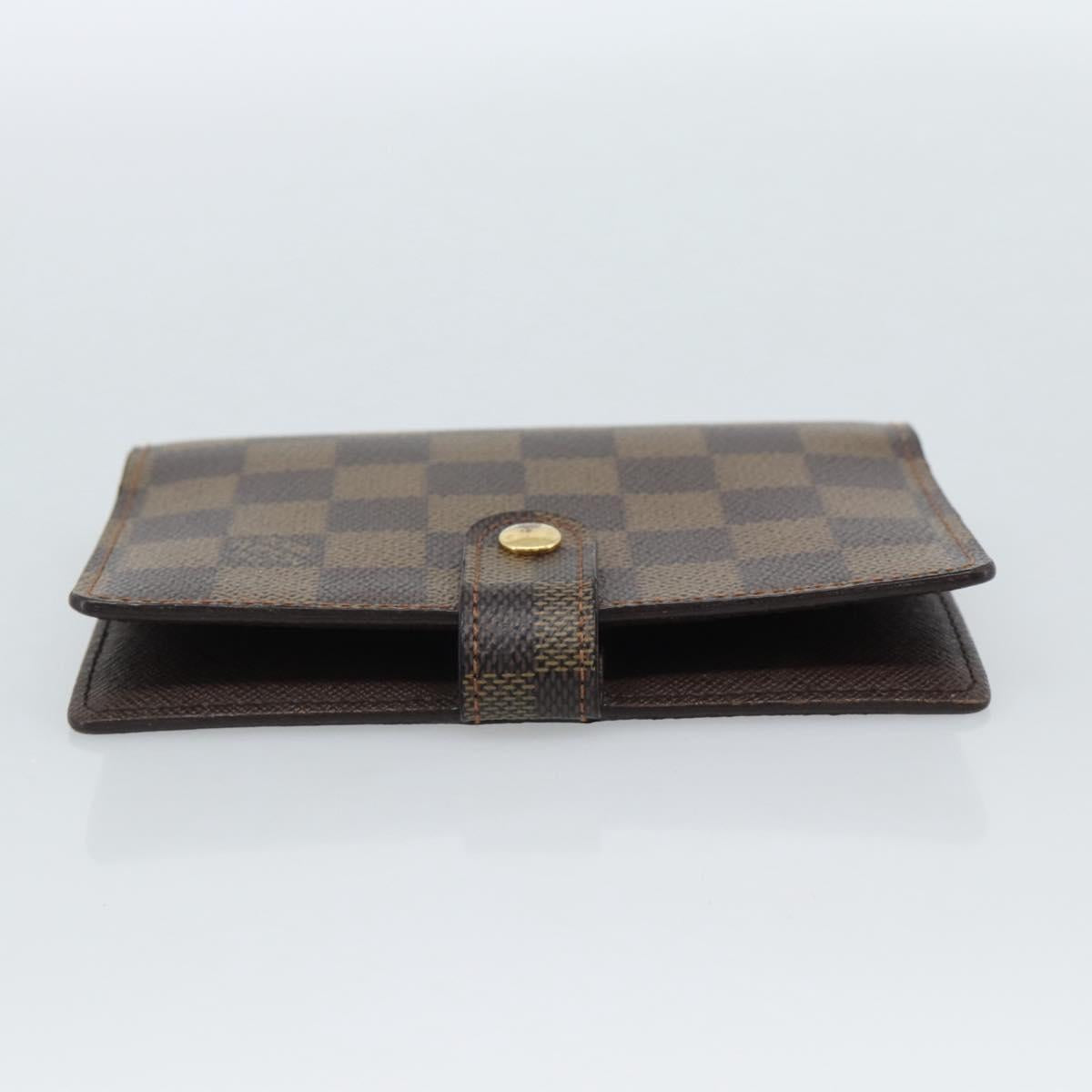 LOUIS VUITTON Damier Ebene Agenda PM Day Planner Cover R20700 LV Auth am11849V