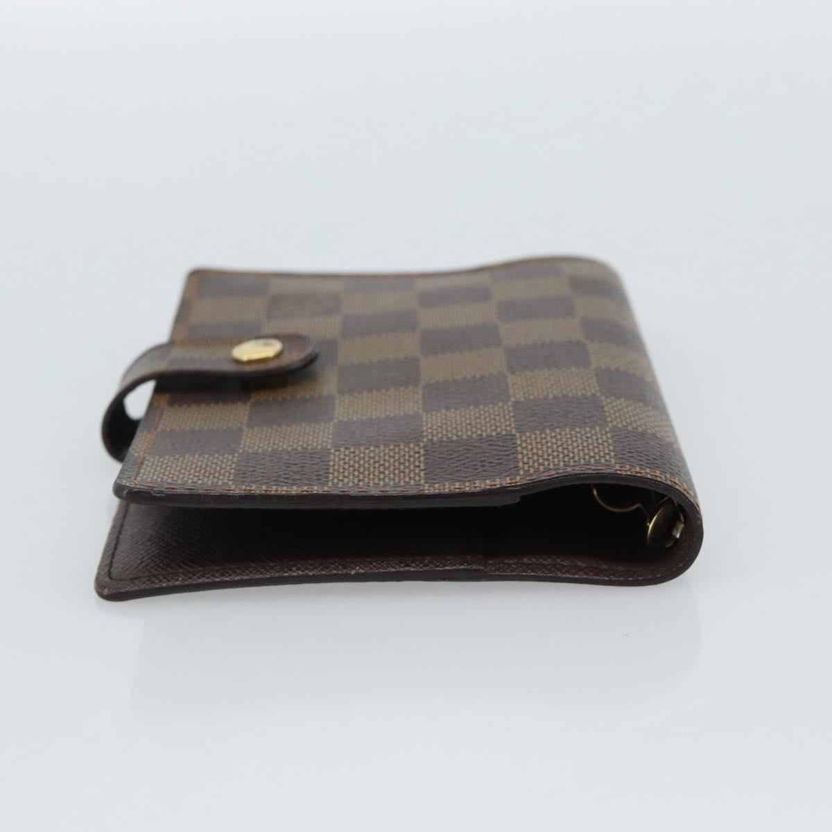 LOUIS VUITTON Damier Ebene Agenda PM Day Planner Cover R20700 LV Auth am11849V