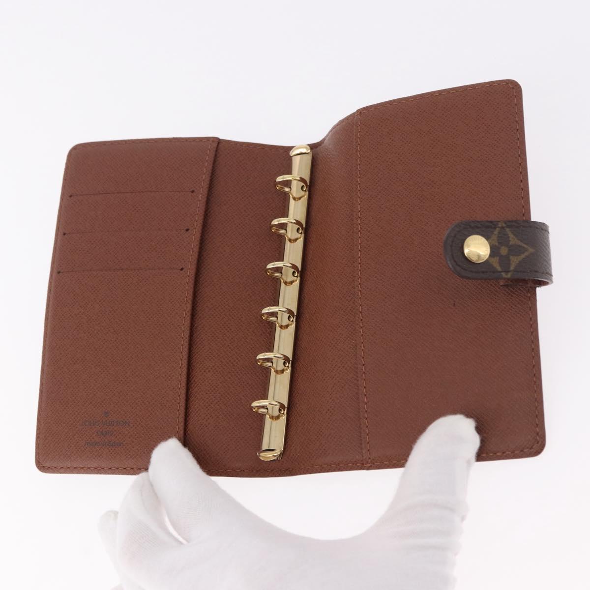 LOUIS VUITTON Monogram Agenda PM Day Planner Cover R20005 LV Auth am11850V
