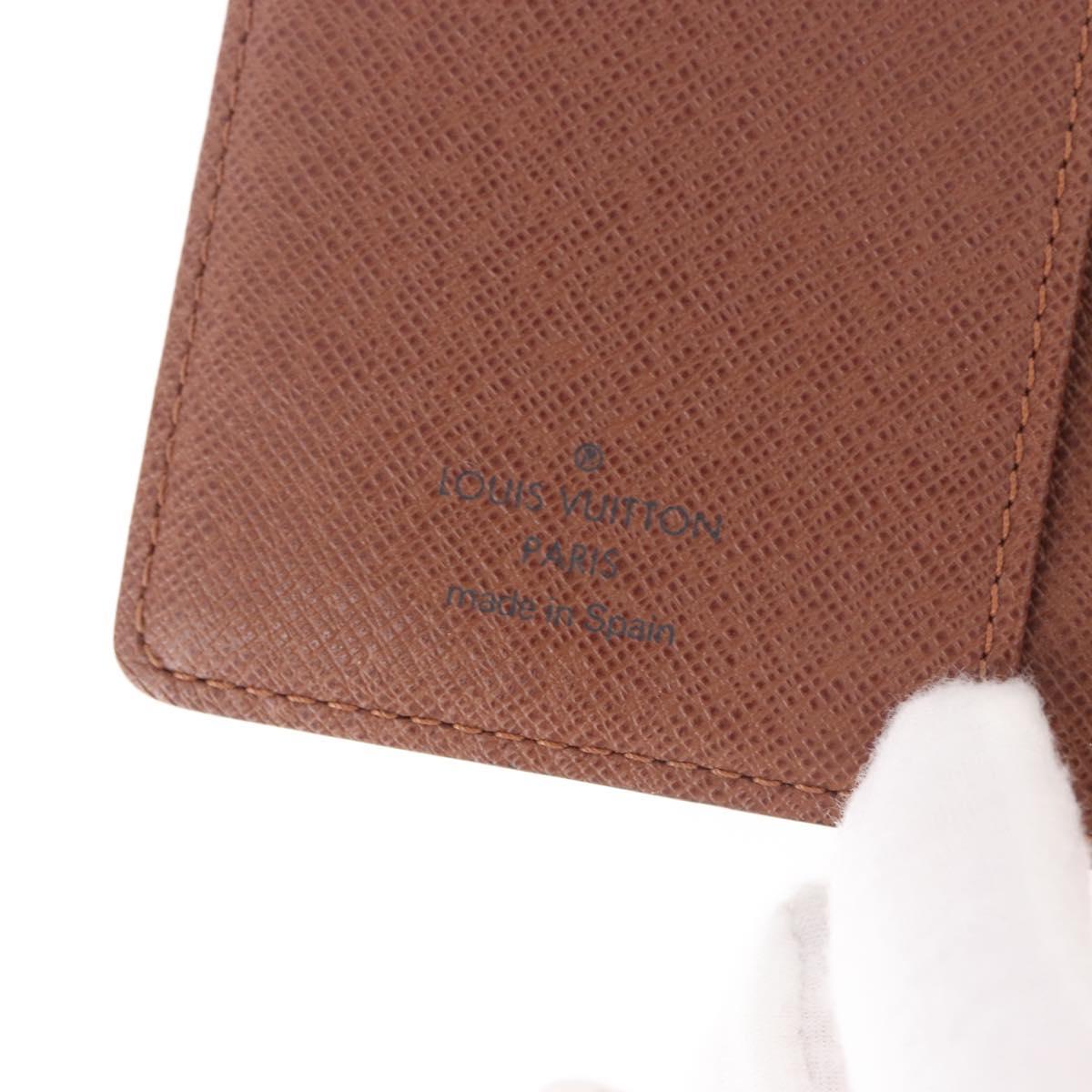 LOUIS VUITTON Monogram Agenda PM Day Planner Cover R20005 LV Auth am11850V