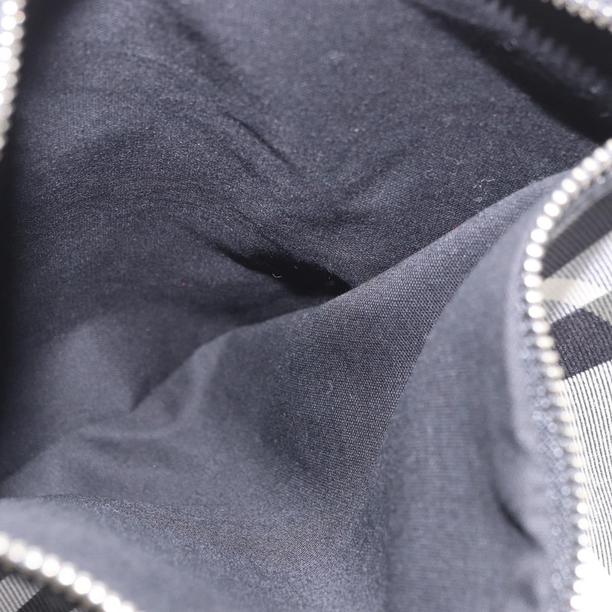 BURBERRY Nova Check Blue Label Tote Bag Canvas Gray Black Auth am11864V