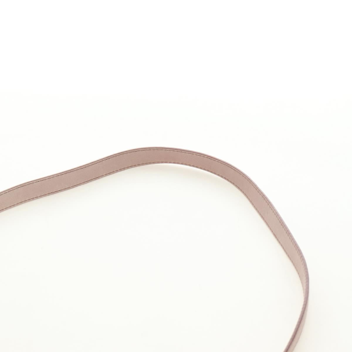 Miu Miu Side Ribbon Hand Bag Leather 2way Pink Gold Auth am11876SAV
