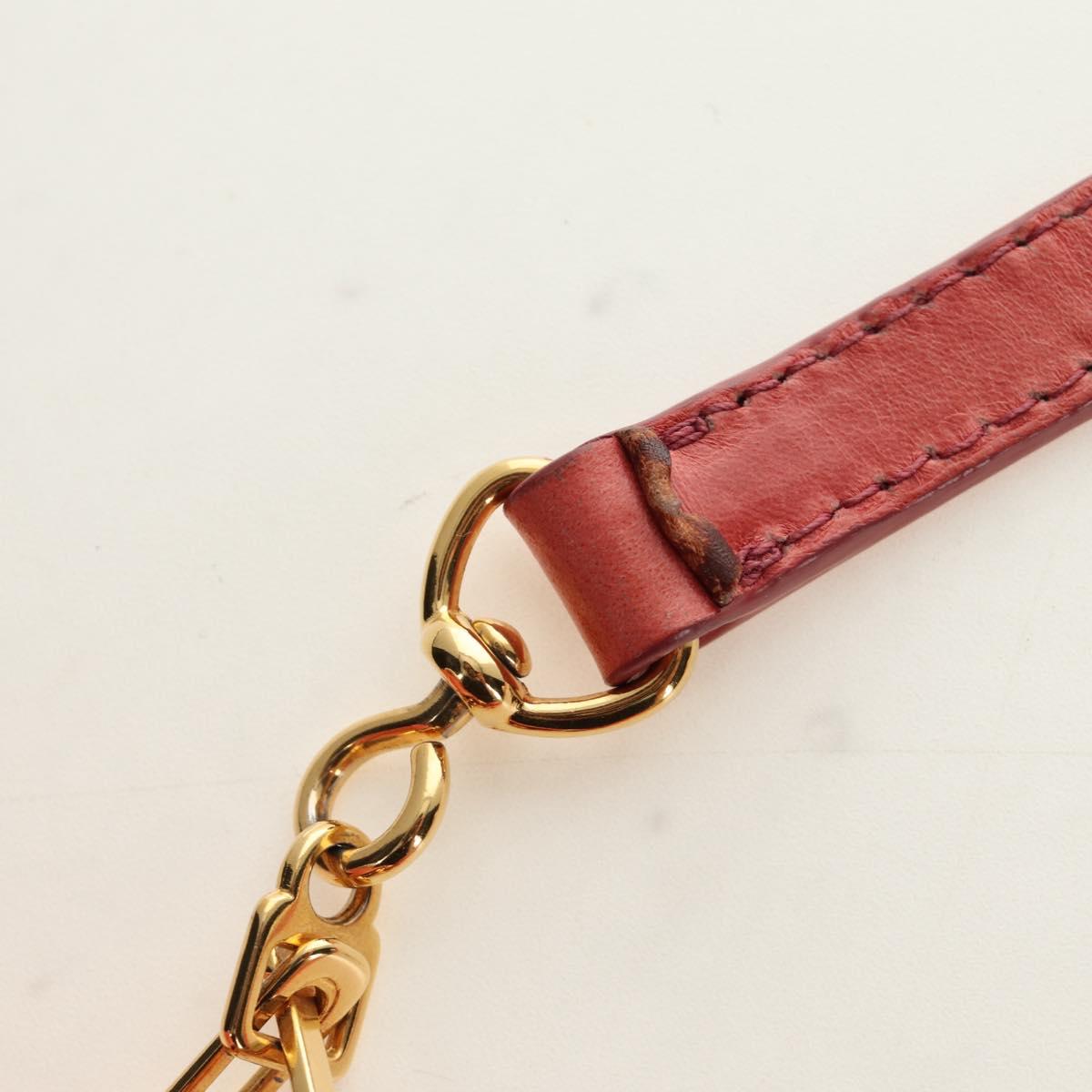 Miu Miu Hand Bag Leather 2way Pink Gold Auth am11877SAV