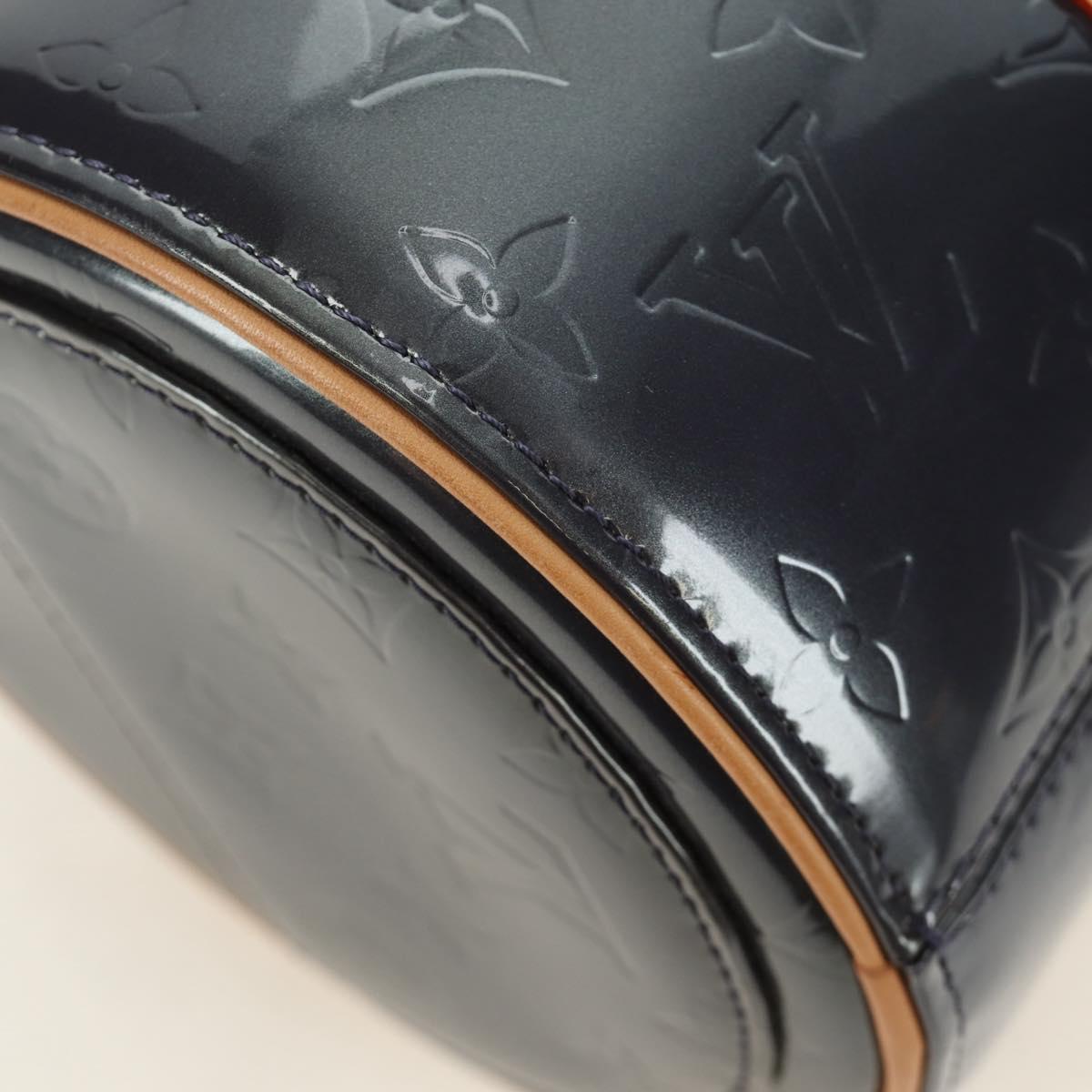 LOUIS VUITTON Monogram Vernis Bedford Hand Bag Indigo M91330 LV Auth am11900V
