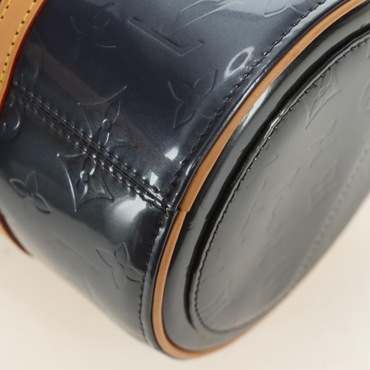 LOUIS VUITTON Monogram Vernis Bedford Hand Bag Indigo M91330 LV Auth am11900V