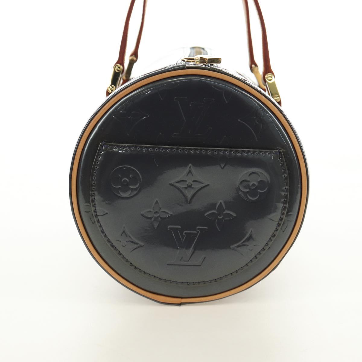 LOUIS VUITTON Monogram Vernis Bedford Hand Bag Indigo M91330 LV Auth am11900V