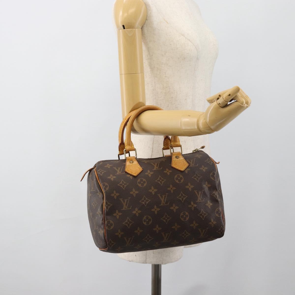 LOUIS VUITTON Monogram Speedy 25 Hand Bag M41528 LV Auth am11911A