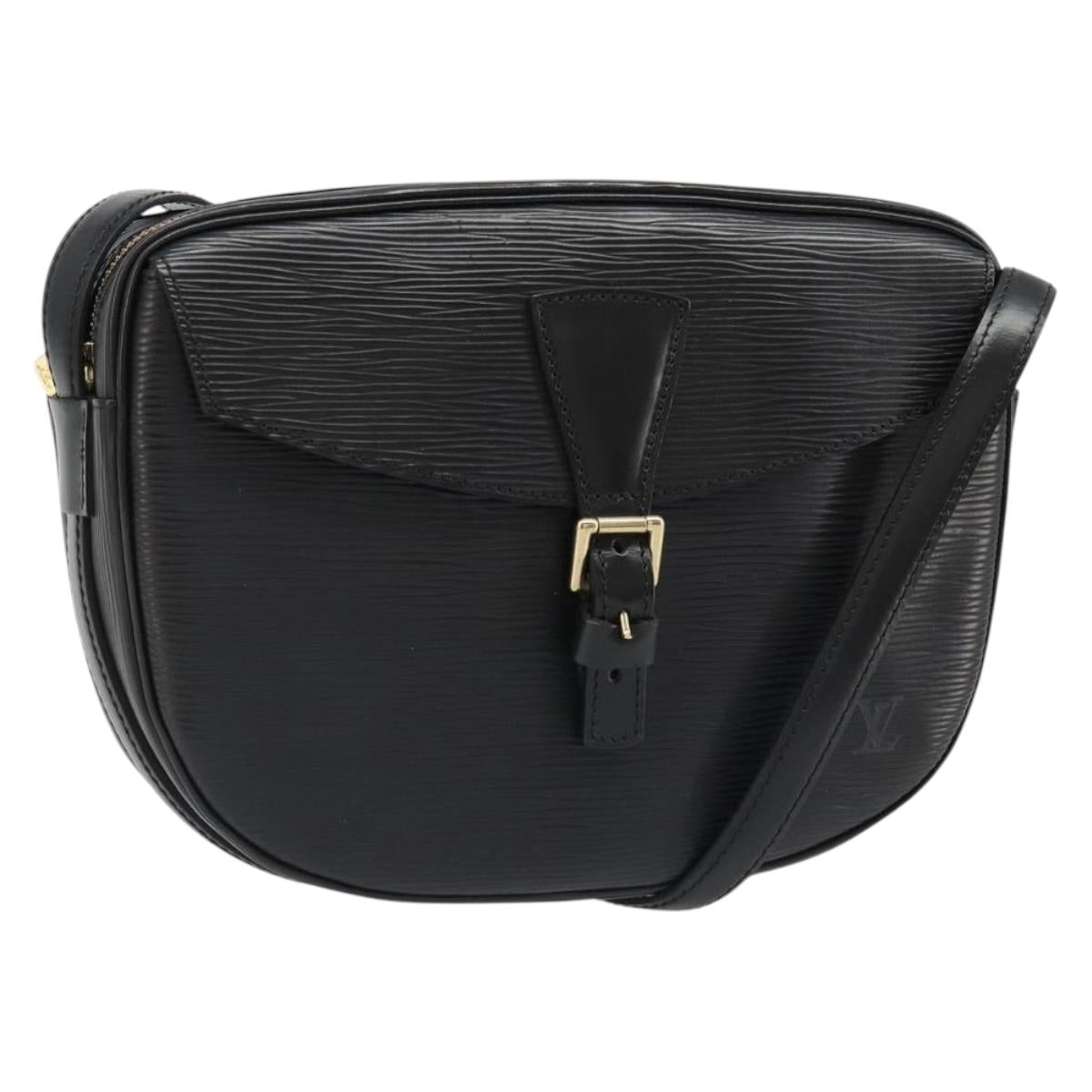 LOUIS VUITTON Epi Jeune Fille MM Shoulder Bag Black M52152 LV Auth am11913A