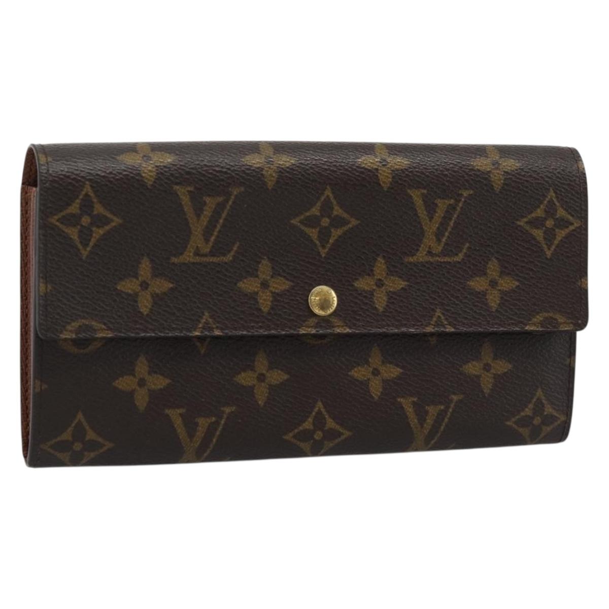 LOUIS VUITTON Monogram Portefeuille Sarah Long Wallet M61734 LV Auth am11915V