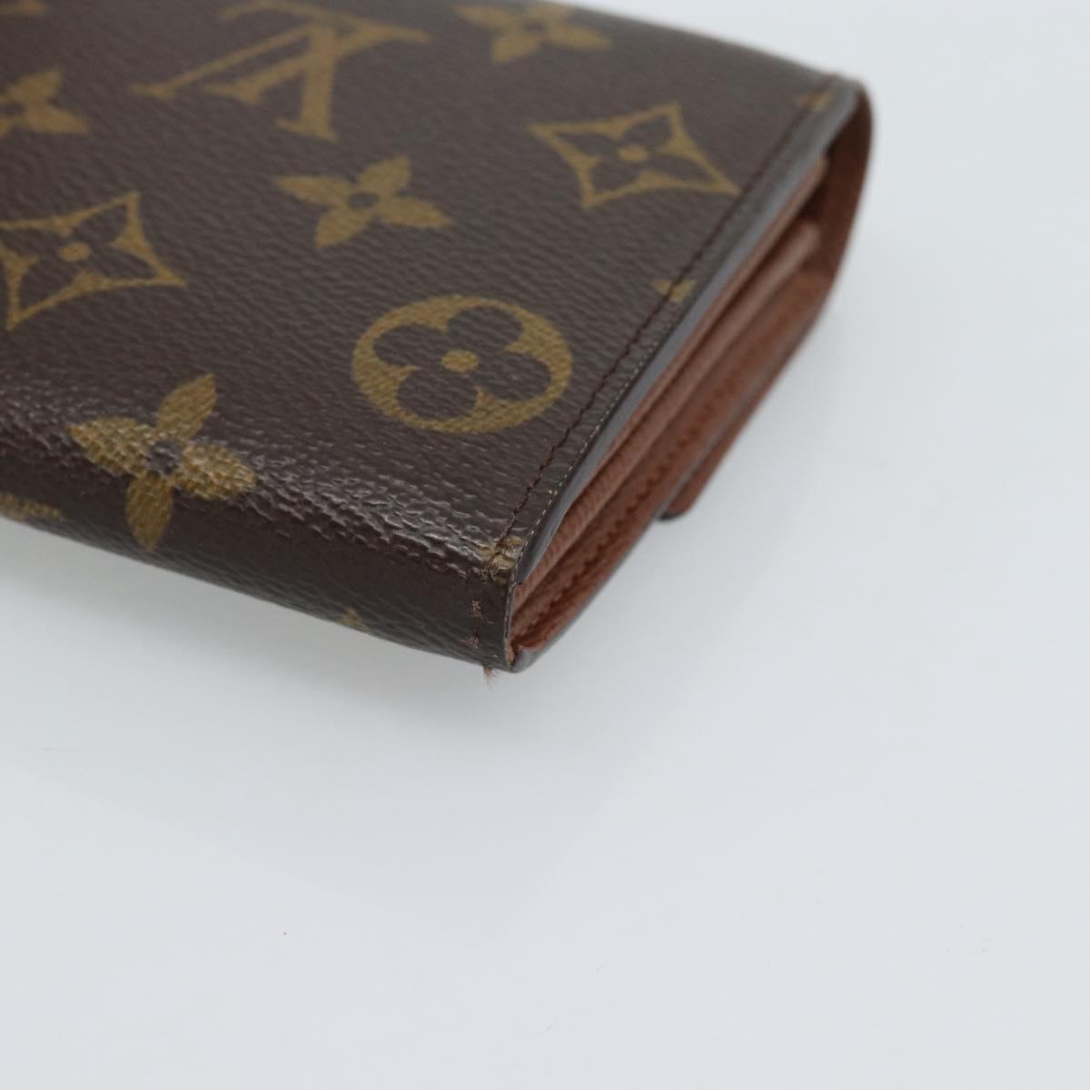 LOUIS VUITTON Monogram Portefeuille Sarah Long Wallet M61734 LV Auth am11915V