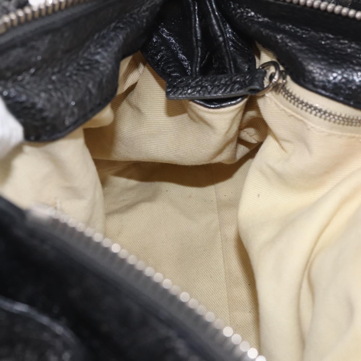 Chloe Paddington Hand Bag Leather Silver Auth am11917A