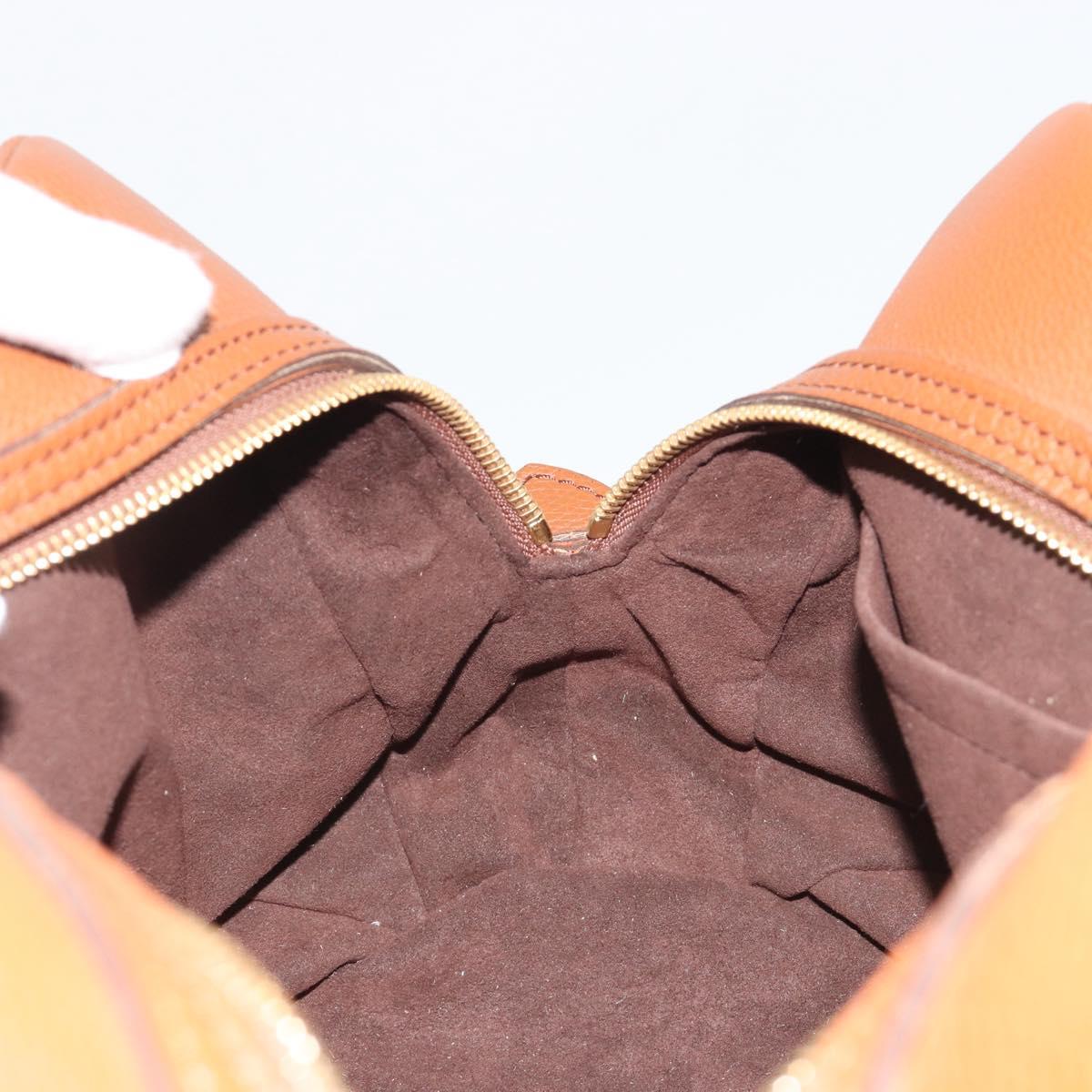 LOUIS VUITTON Mahina Runner PM Hand Bag Leather Brown M97052 LV Auth am11933V