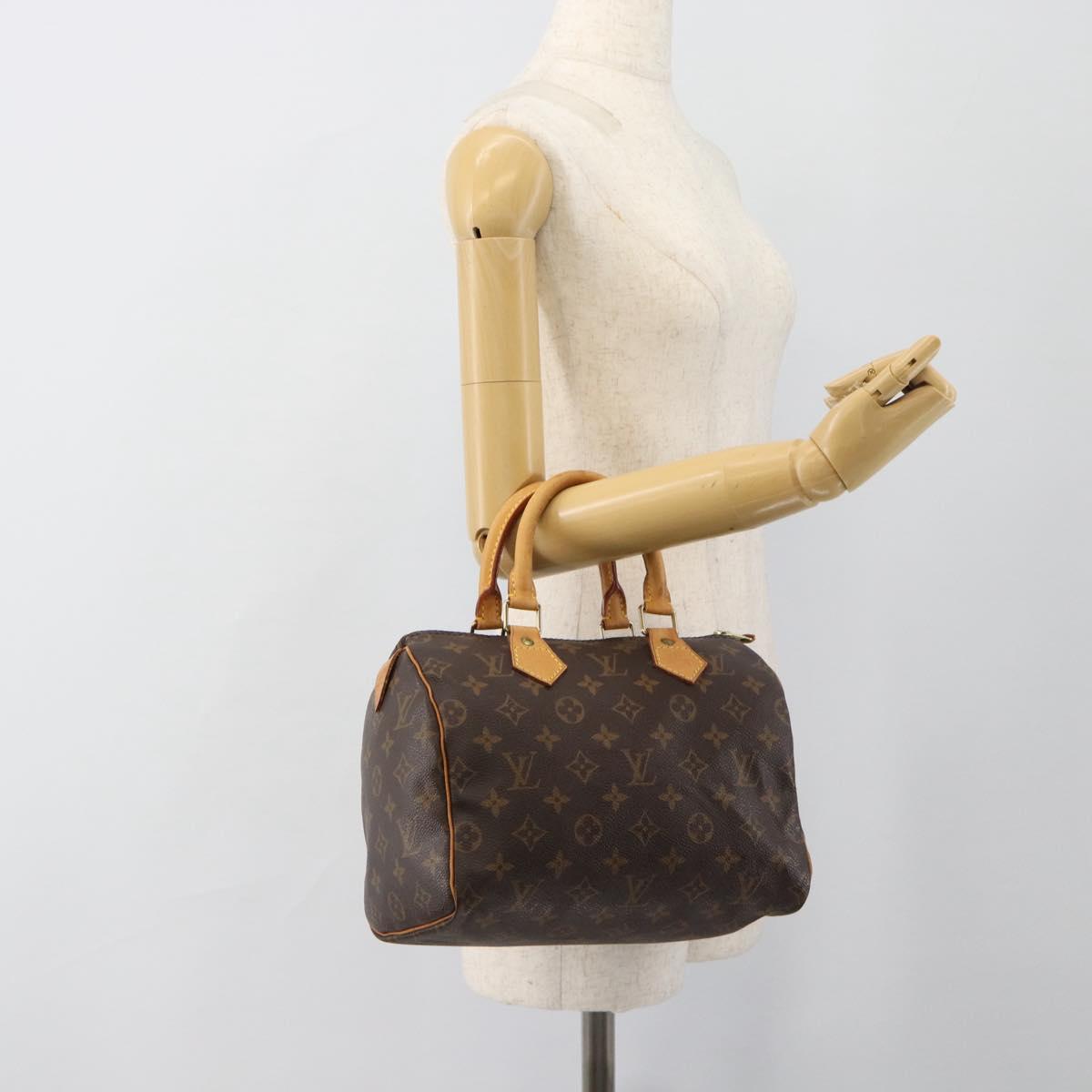 LOUIS VUITTON Monogram Speedy 25 Hand Bag M41528 LV Auth am11935A