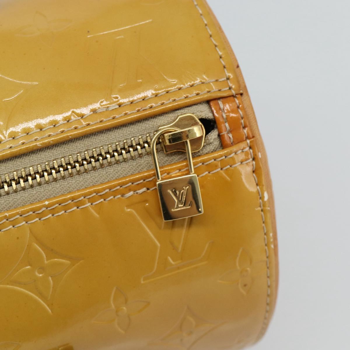 LOUIS VUITTON Monogram Vernis Bedford Hand Bag Beige M91006 LV Auth am11944A