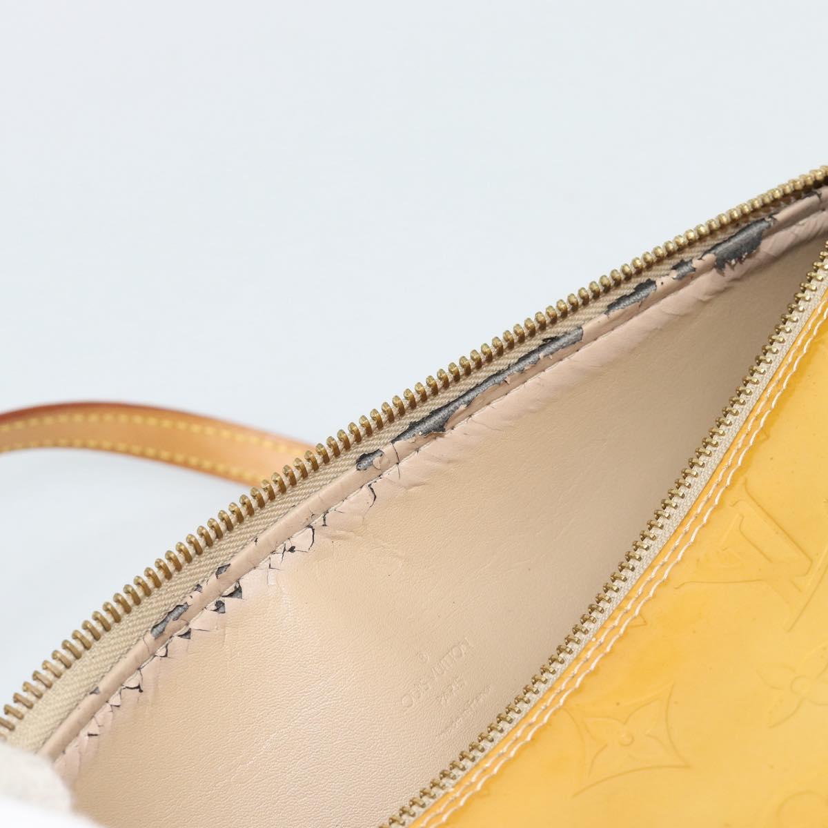 LOUIS VUITTON Monogram Vernis Bedford Hand Bag Beige M91006 LV Auth am11944A