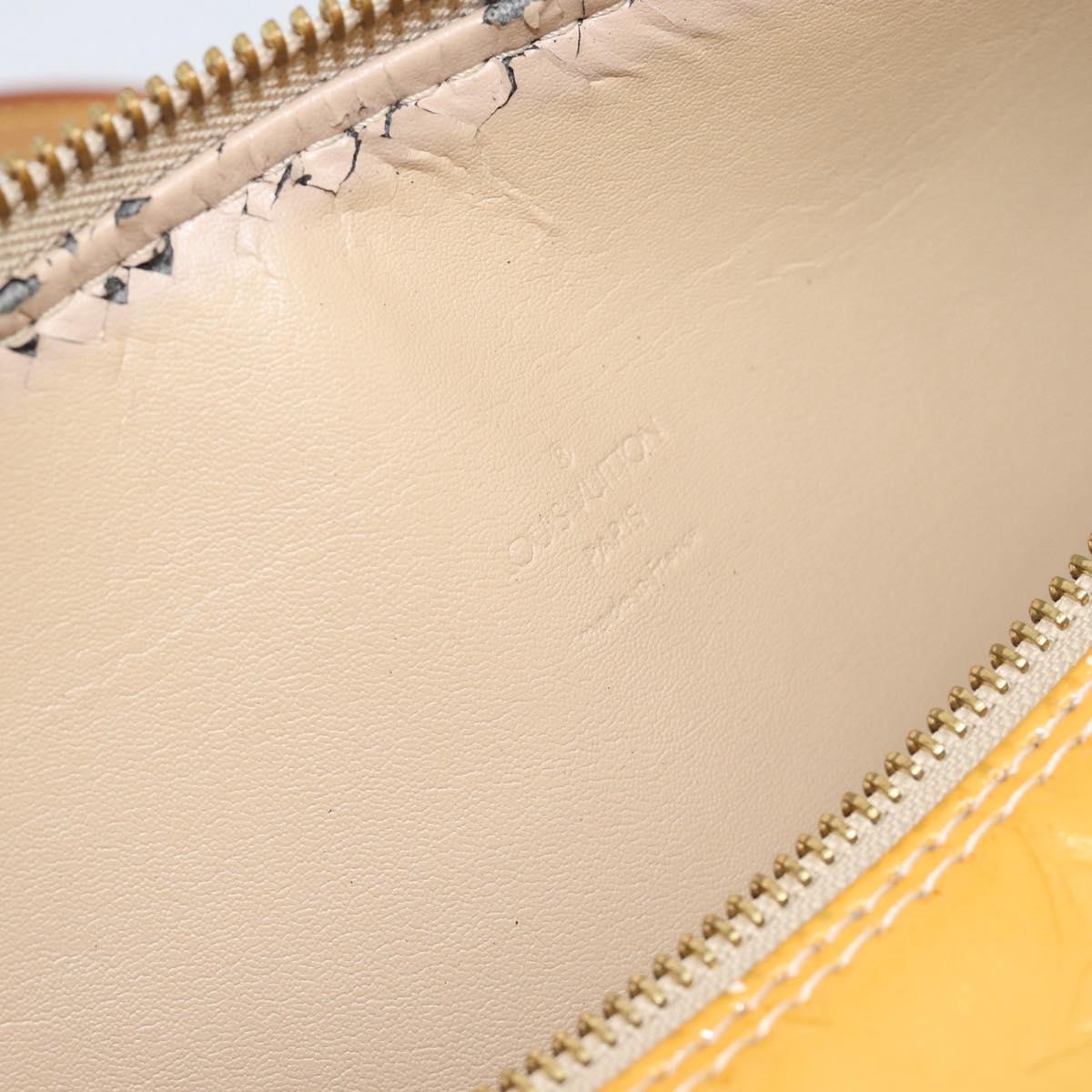 LOUIS VUITTON Monogram Vernis Bedford Hand Bag Beige M91006 LV Auth am11944A