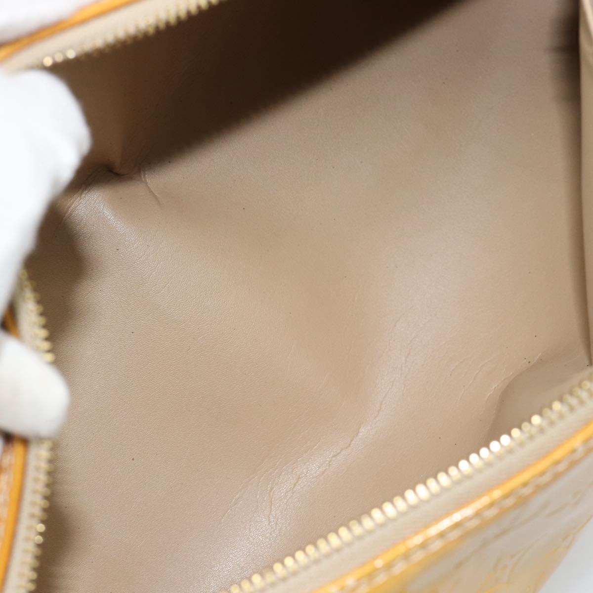 LOUIS VUITTON Monogram Vernis Bedford Hand Bag Beige M91006 LV Auth am11944A
