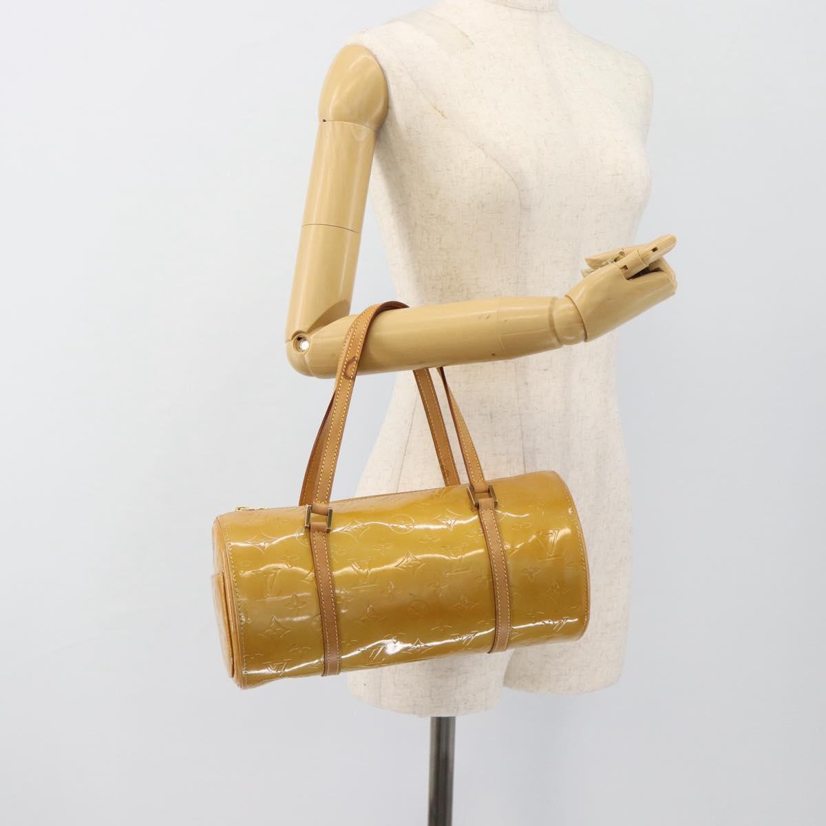LOUIS VUITTON Monogram Vernis Bedford Hand Bag Beige M91006 LV Auth am11944A