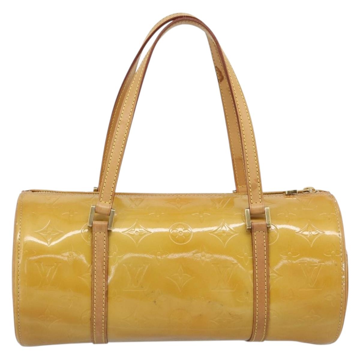 LOUIS VUITTON Monogram Vernis Bedford Hand Bag Beige M91006 LV Auth am11944A