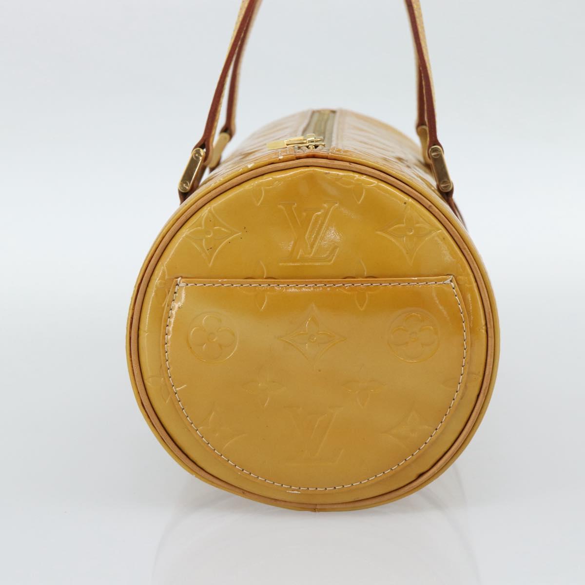 LOUIS VUITTON Monogram Vernis Bedford Hand Bag Beige M91006 LV Auth am11944A