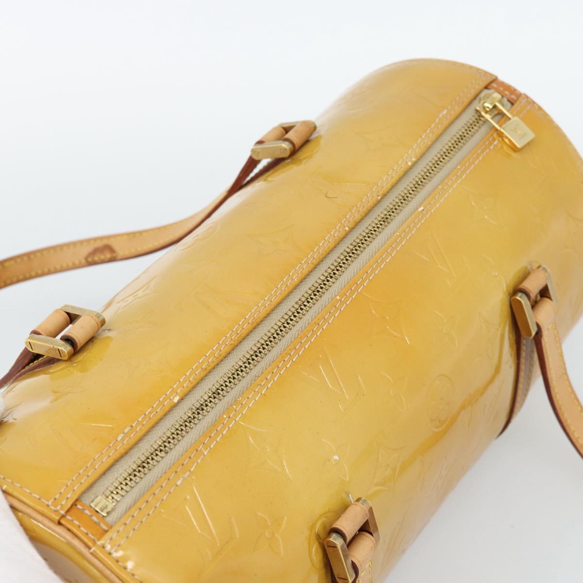 LOUIS VUITTON Monogram Vernis Bedford Hand Bag Beige M91006 LV Auth am11944A