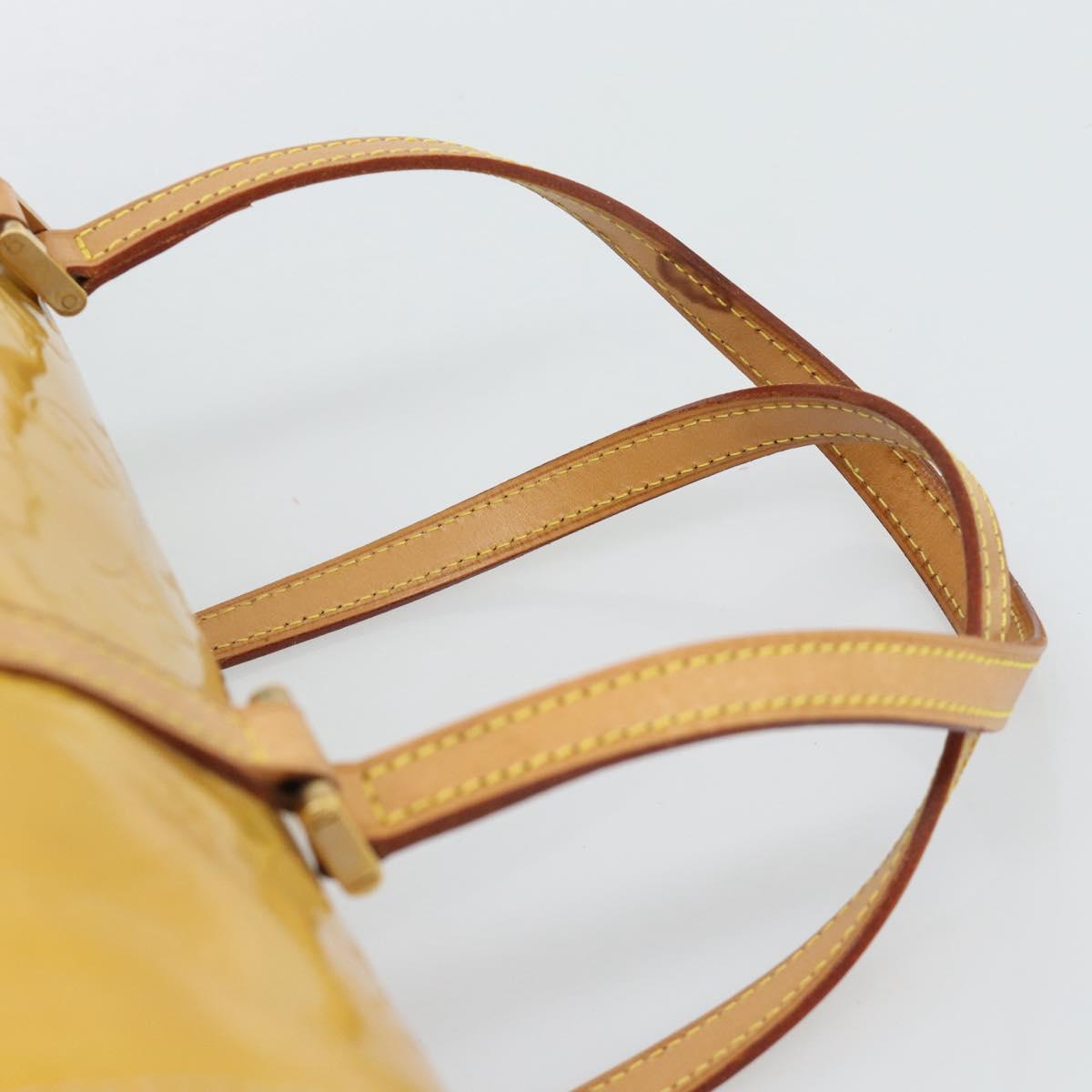 LOUIS VUITTON Monogram Vernis Bedford Hand Bag Beige M91006 LV Auth am11944A