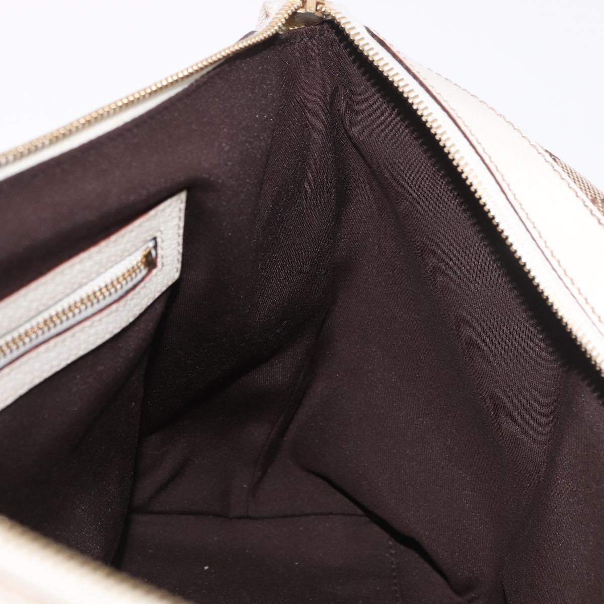 GUCCI GG Canvas Tote Bag Beige Gold 153008 Auth am11952V