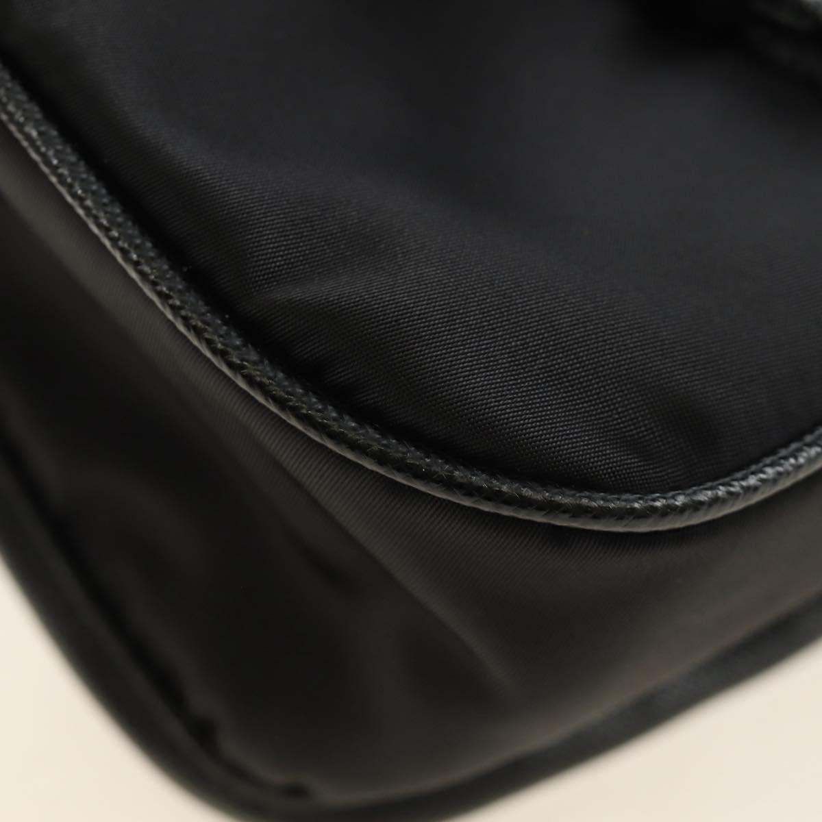 PRADA Shoulder Bag Nylon Black Silver Auth am11956SAM