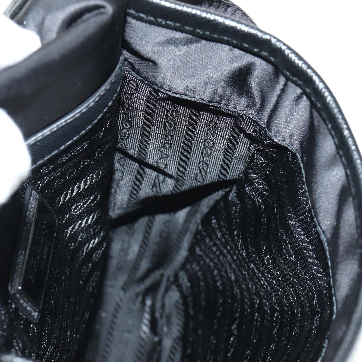 PRADA Shoulder Bag Nylon Black Silver Auth am11956SAM
