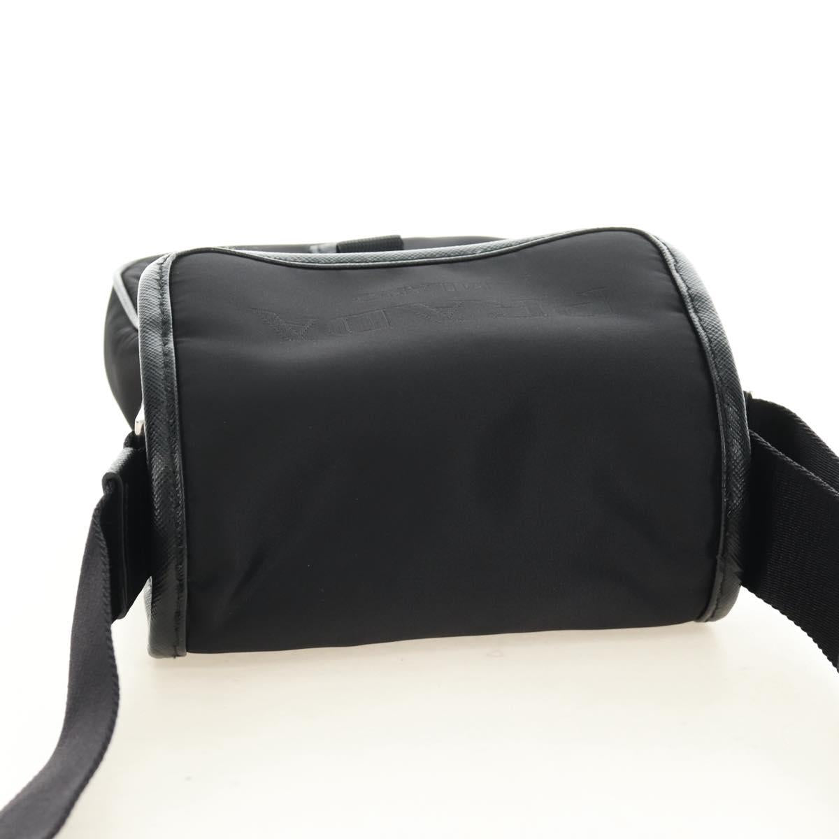 PRADA Shoulder Bag Nylon Black Silver Auth am11956SAM