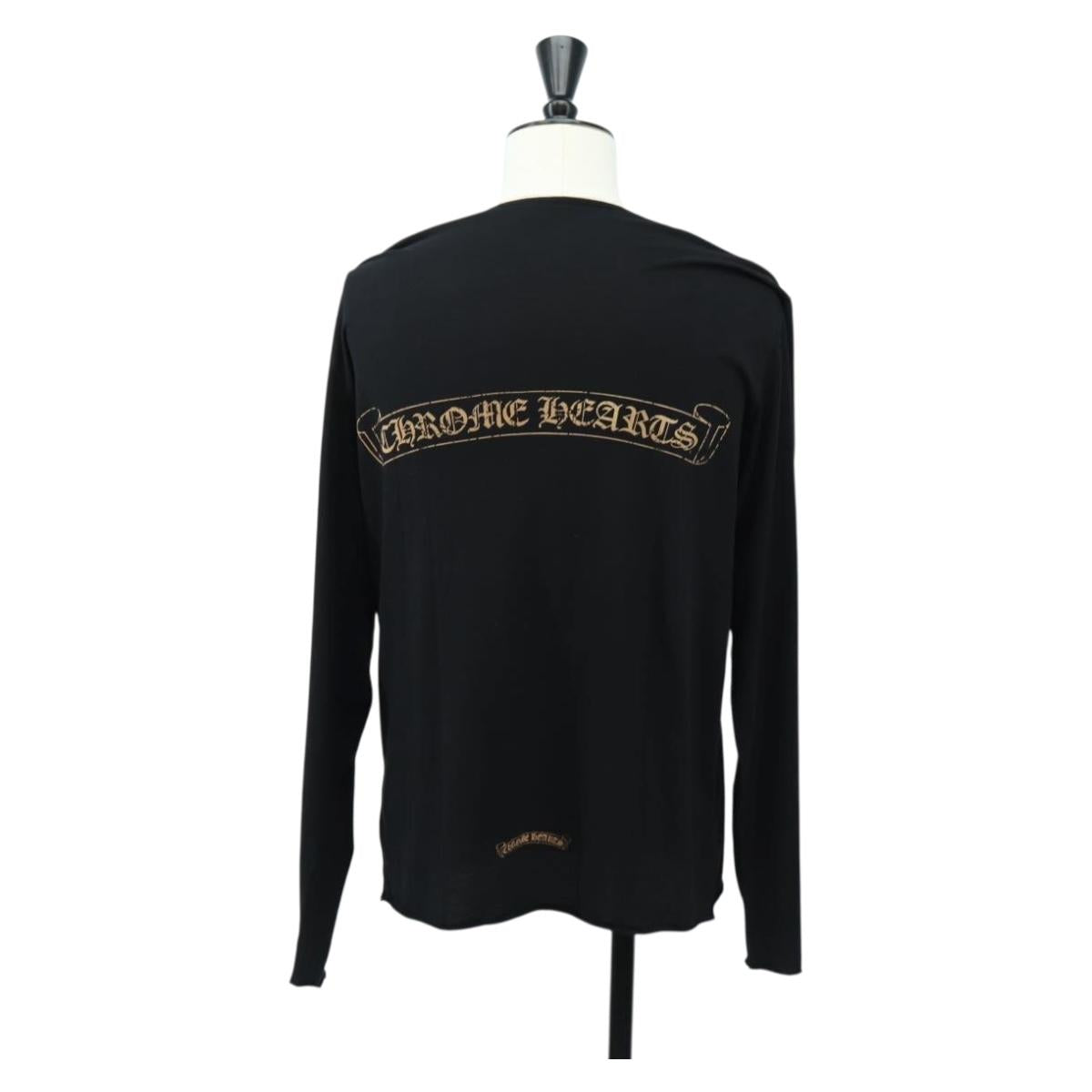 Chrome Hearts Long sleeve Cut Cotton S Black Auth am11959M