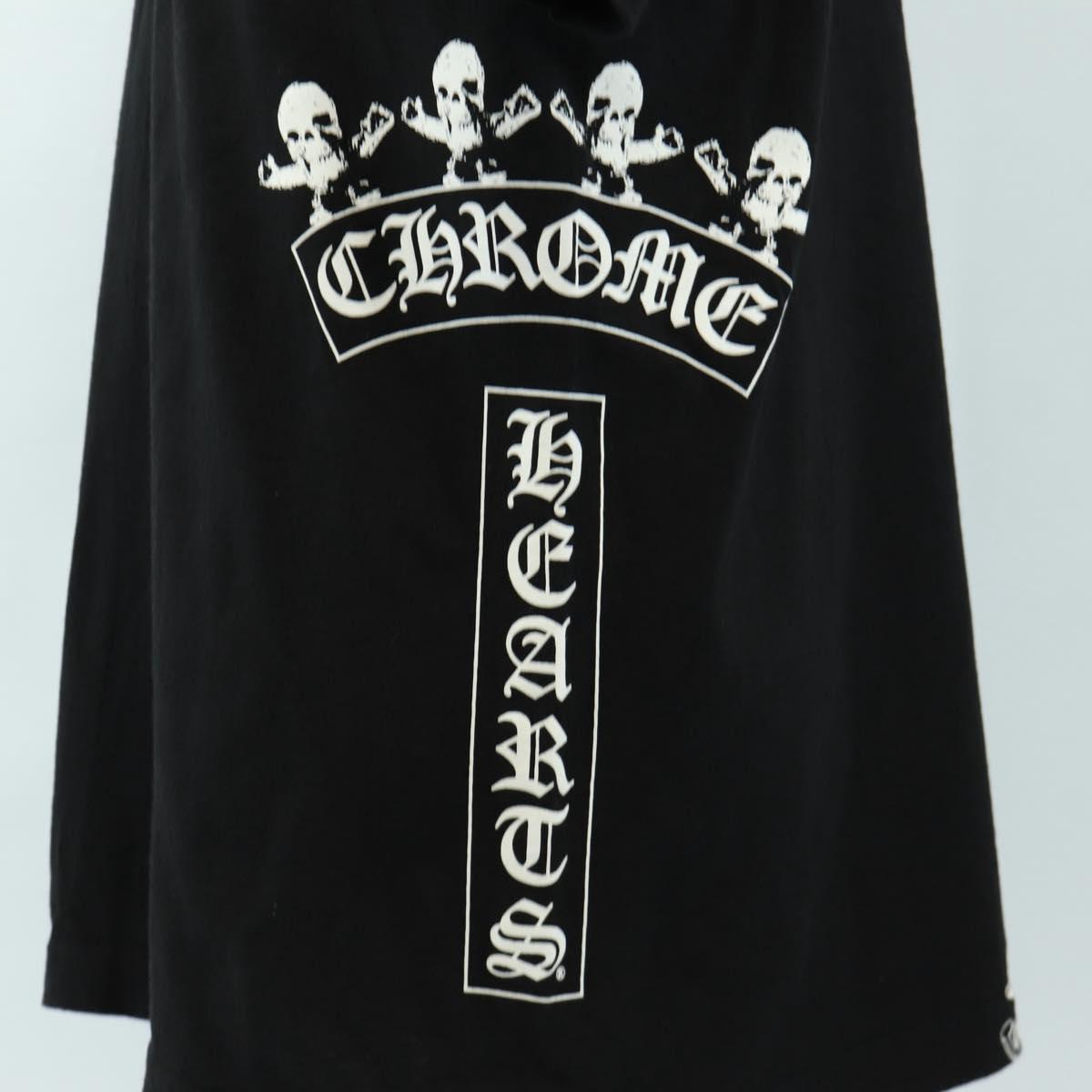 Chrome Hearts Short-sleeved T-shirt cotton L Black Auth am11960M